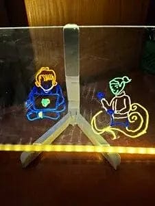 Customer photo review of ORNEDAS™ Renkli LED Işıklı Yazı ve Çizim Tahtası