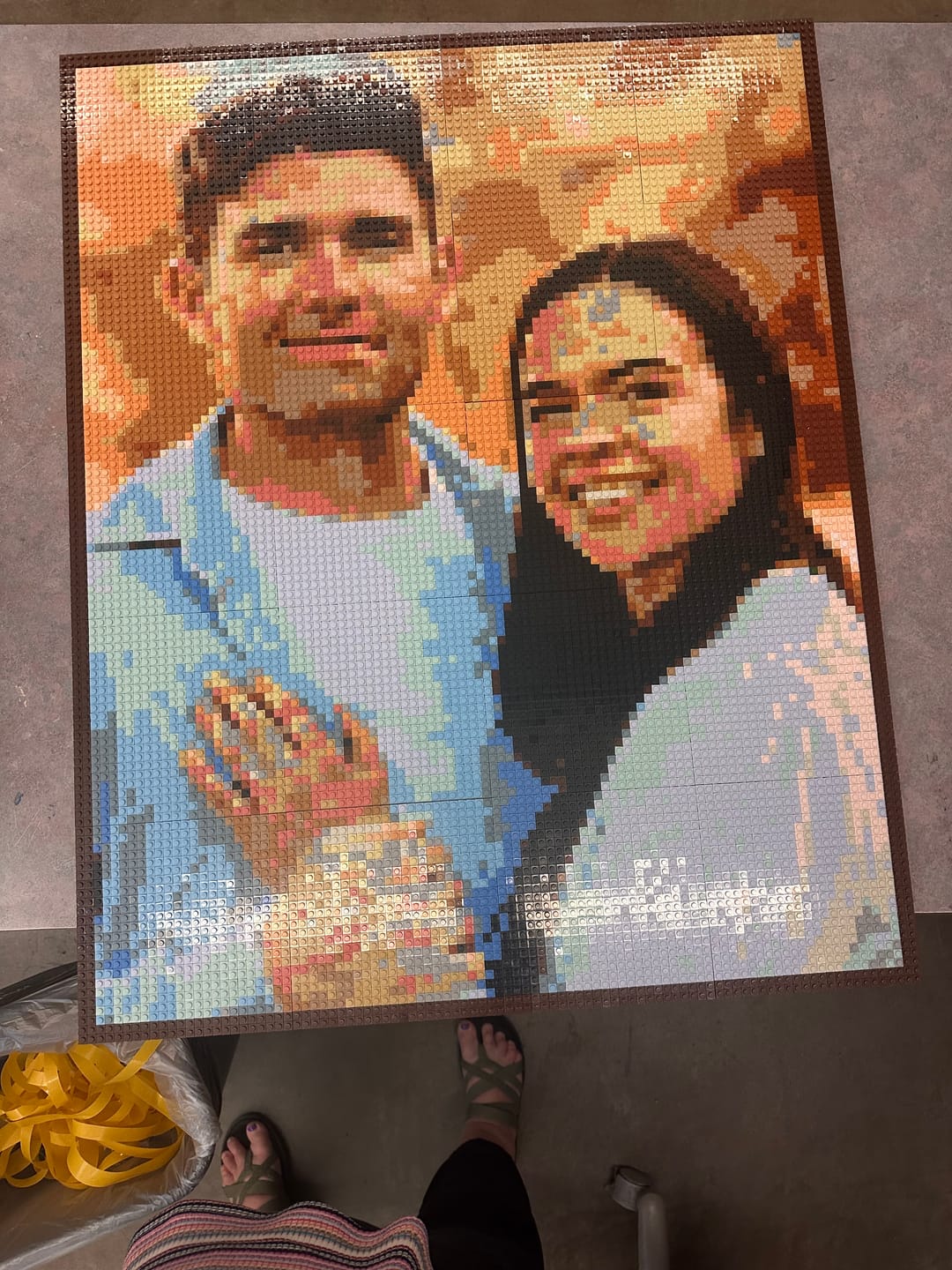 Customer photo review of Custom Design Brick Mosaic - 4x5 baseplates