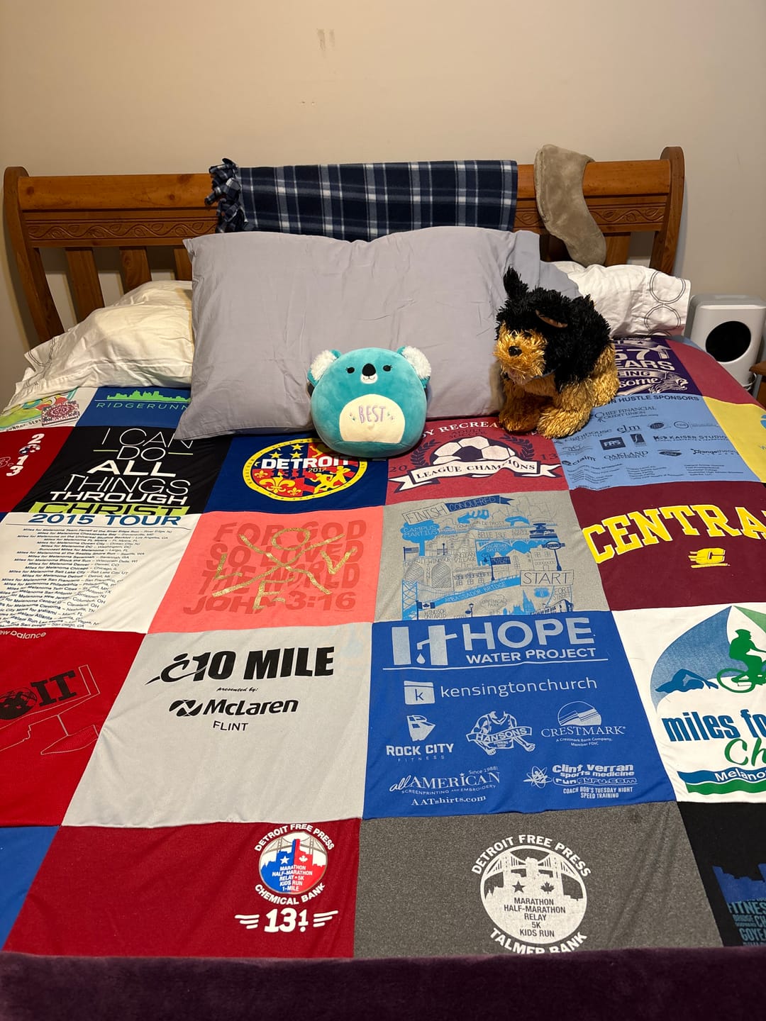 Customer photo review of Project Repat T-Shirt Quilt