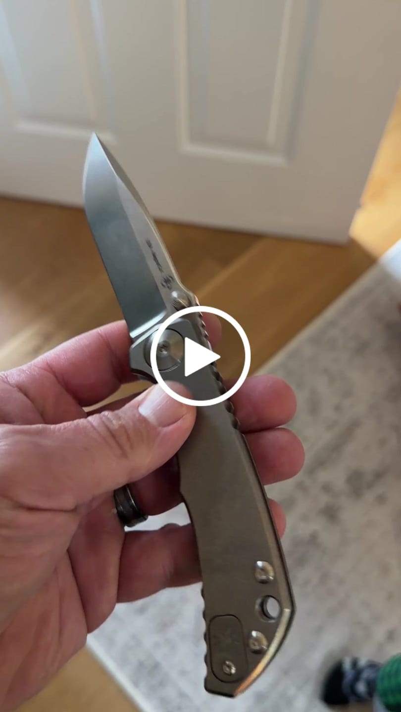 Customer video review of Spartan Blades Harsey Folder SHF - Titanium Frame Lock, Stonewash MagnaCut - Made in USA (SF5SW)