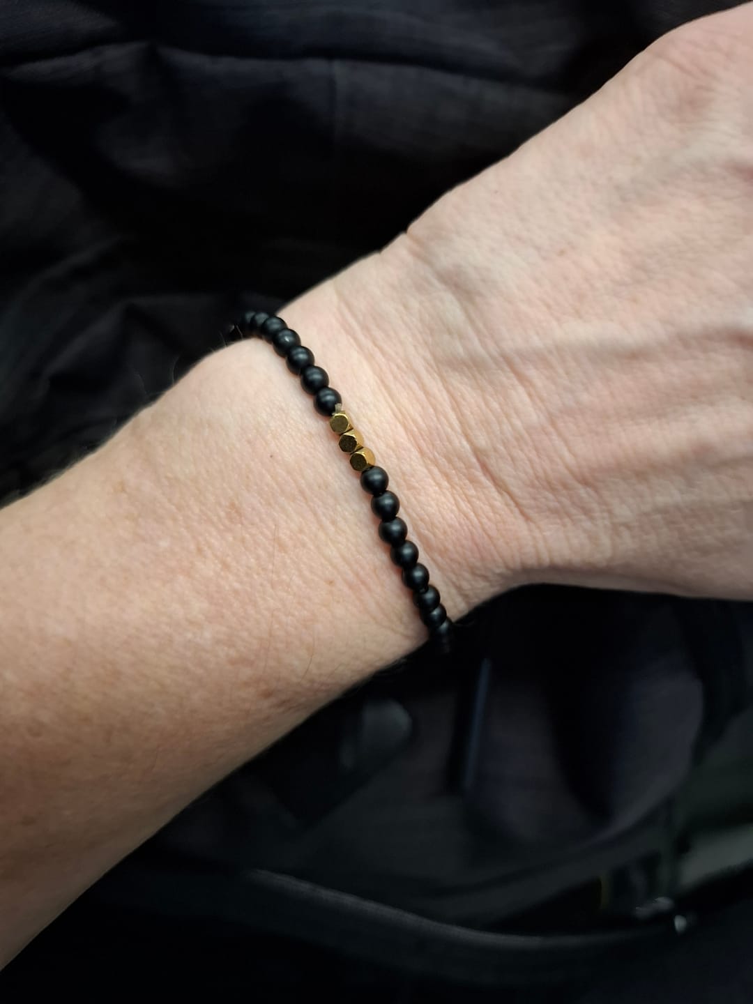 Customer photo review of Obsidian Armband