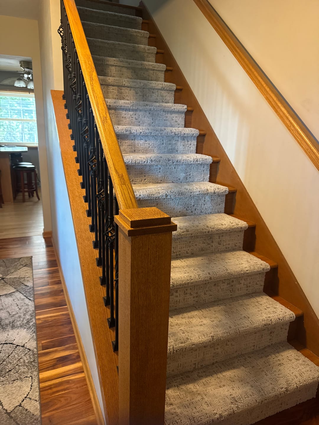 Customer photo review of Exquisite Portrait Arctic Stair Runner