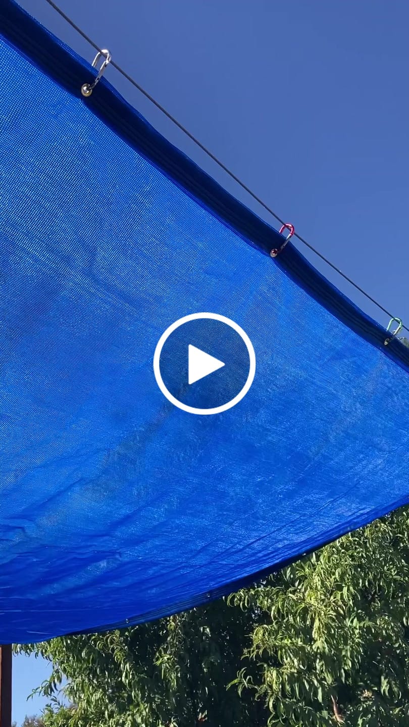 Customer video review of Custom Mesh Tarps - 70% Shade