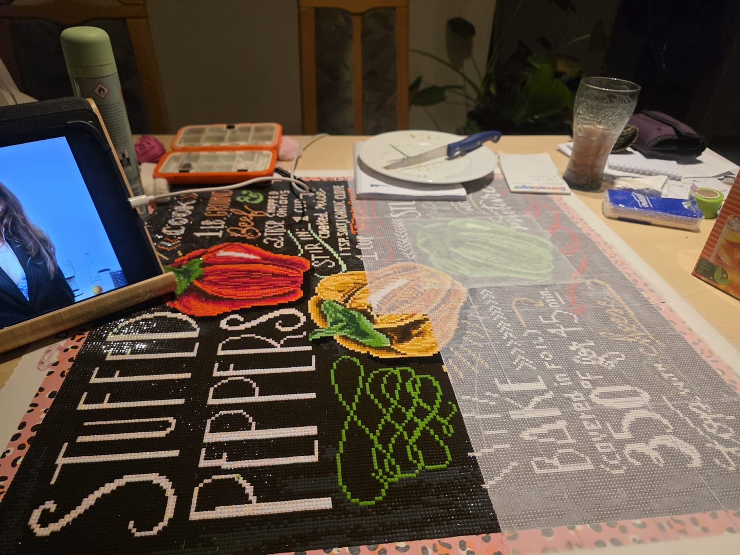 Customer photo review of DMC B5200 Bright White - eckige Steine - Aurora Borealis (AB) - Diamond Painting