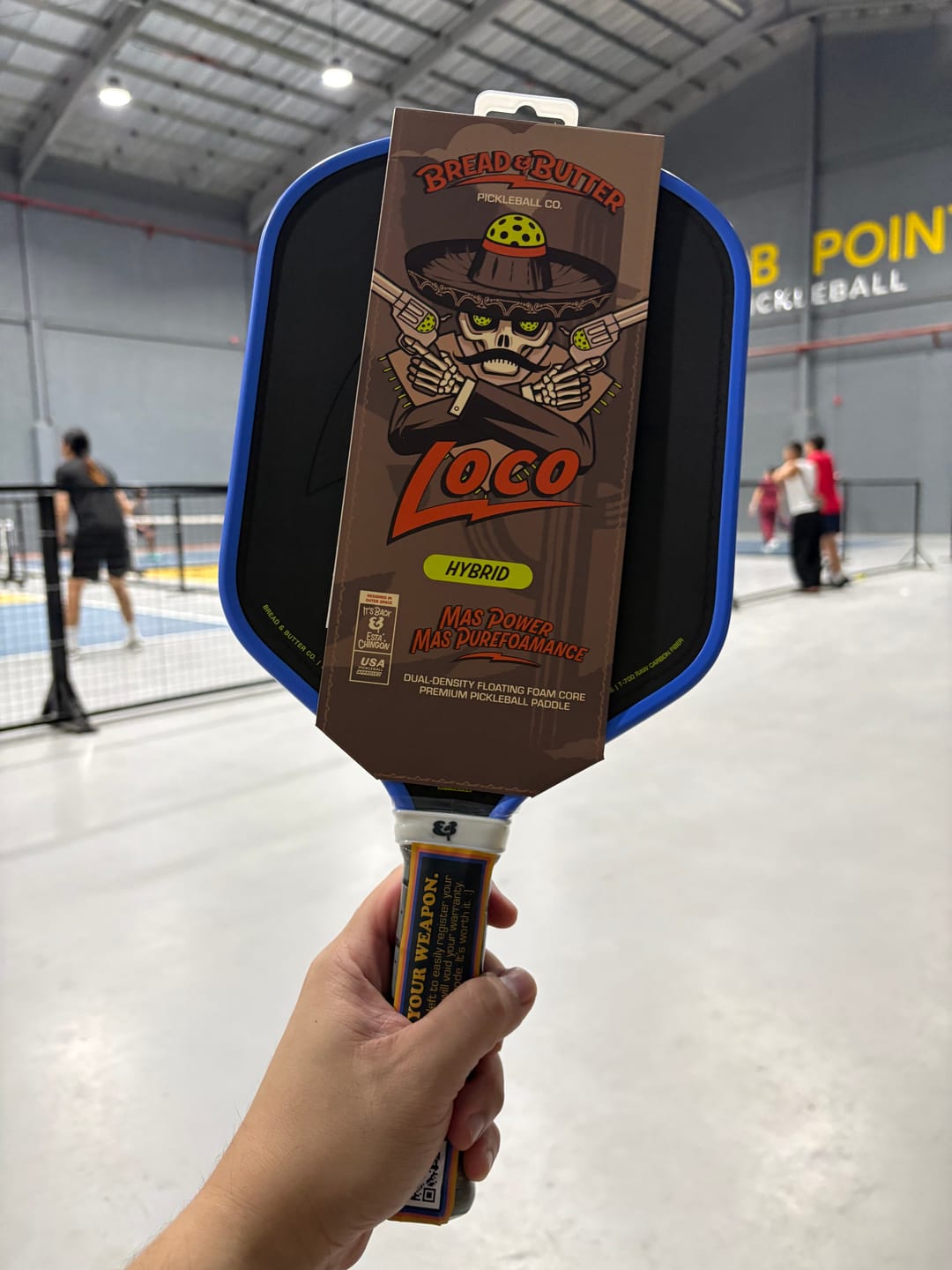 Customer photo review of The Loco 16mm Pickleball Paddle Hybrid