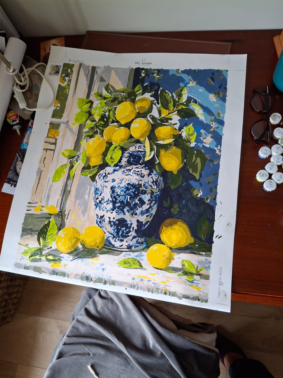 Customer photo review of Lemon bouquet | Paint by Number