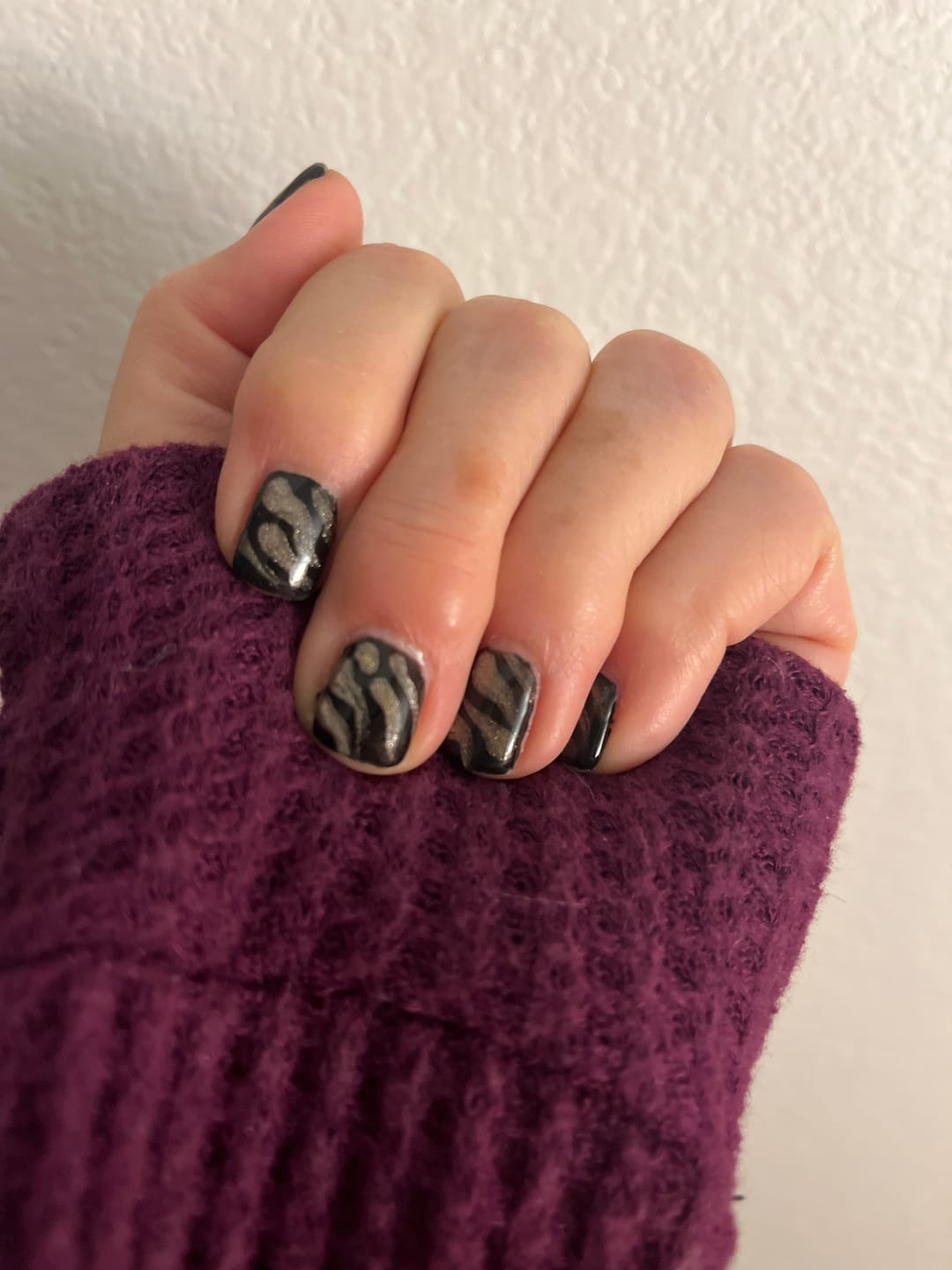 Customer photo review of Crystal Clear Hard Nail Gel