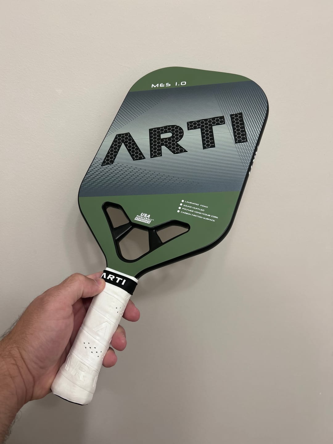 Customer photo review of ARTI 14mm T700 Carbon Fiber "MASTERY ELITE 1.0" Pickleball Paddle - USA Pickleball Approved