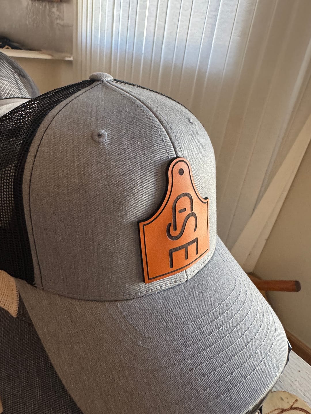 Customer photo review of Richardson 112 Custom Leather Patch Hats