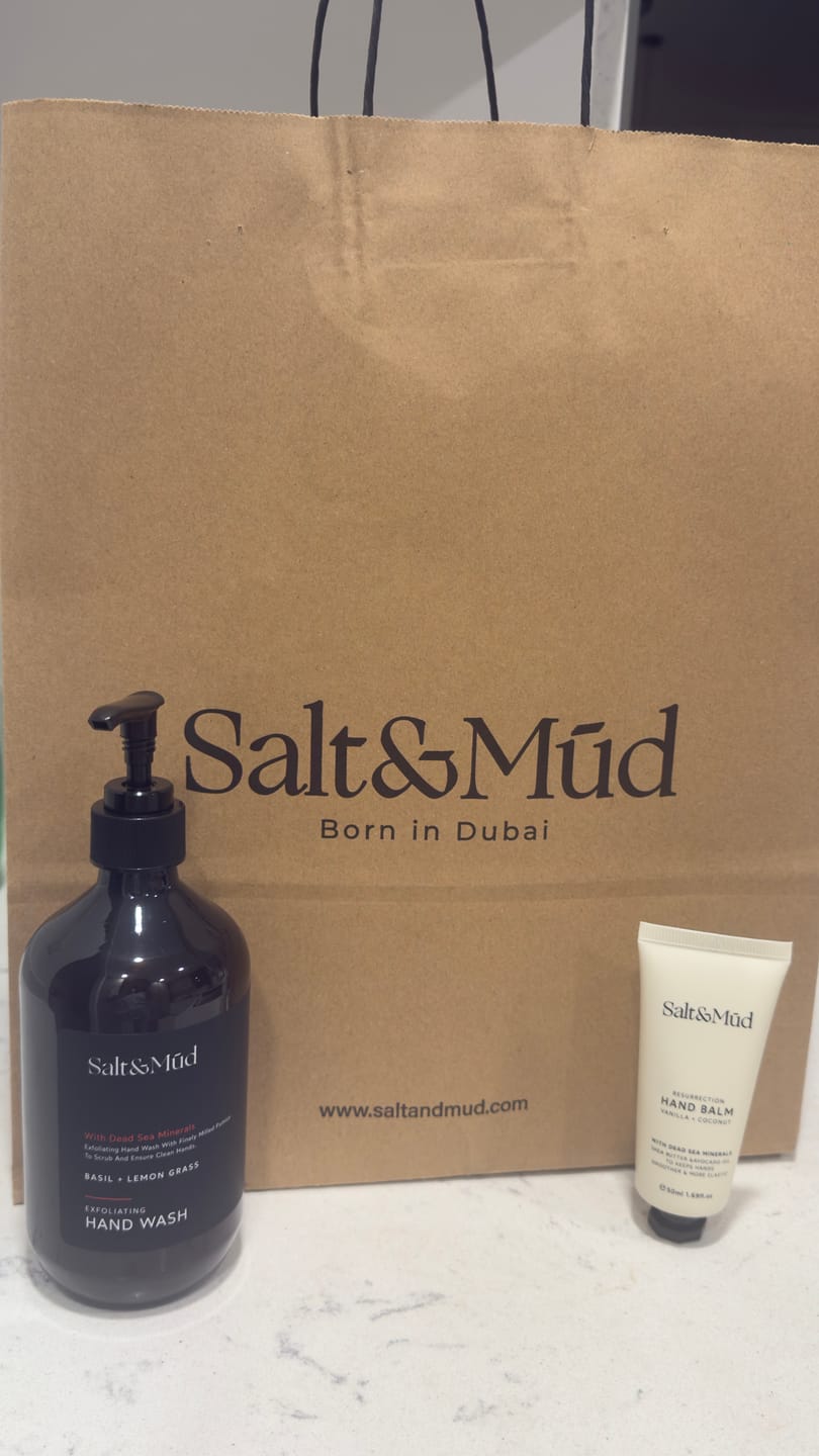 Customer photo review of Exfoliating Hand Wash With Dead Sea Minerals