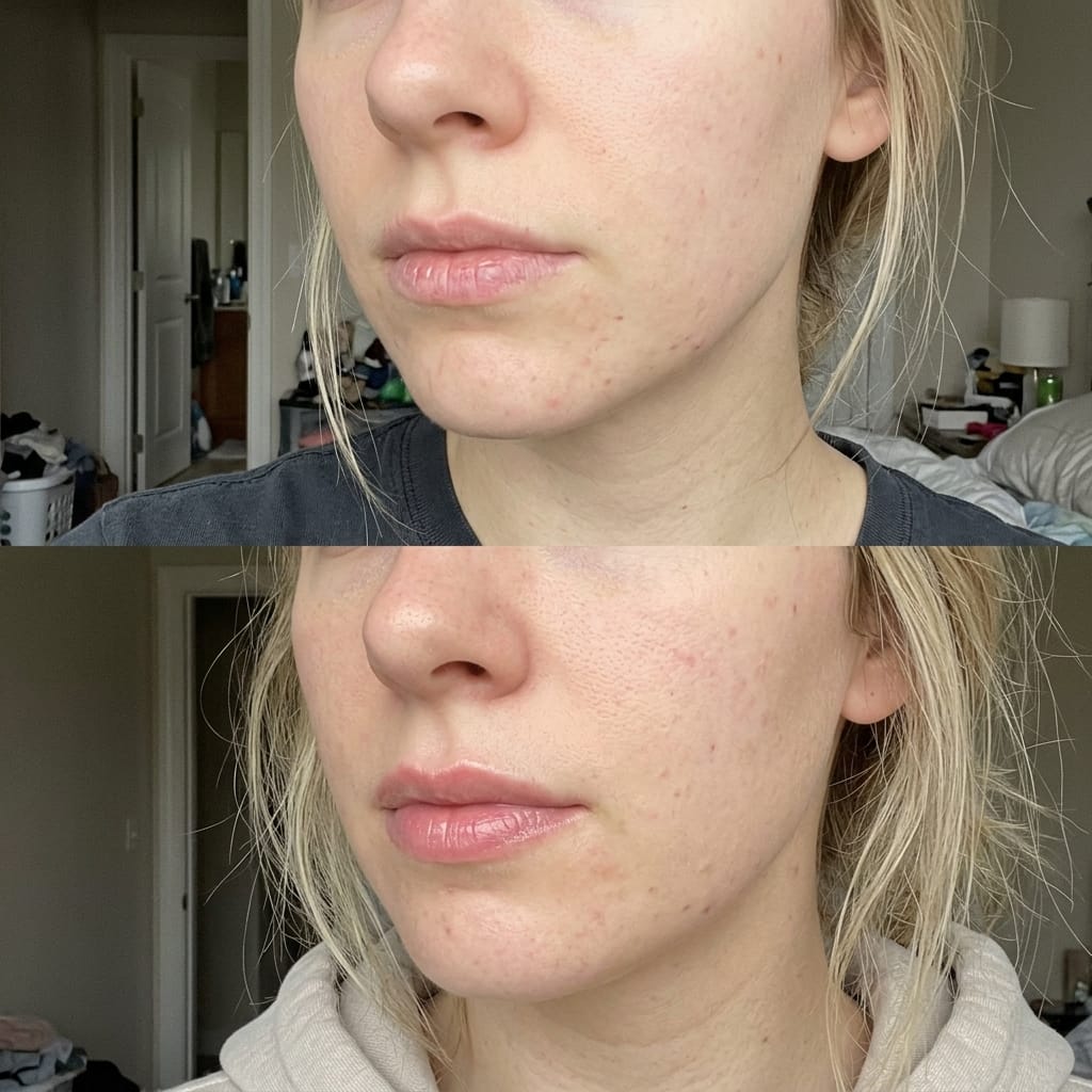 Customer photo review of Korean  Lip-Peel-Off Mask