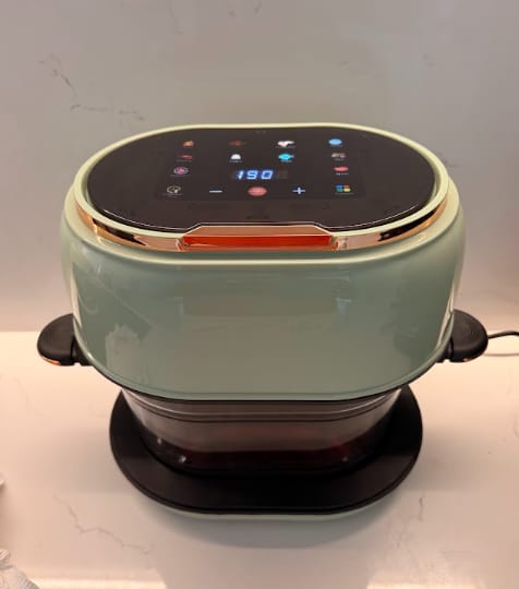 Customer photo review of Premium Glass Air Fryer