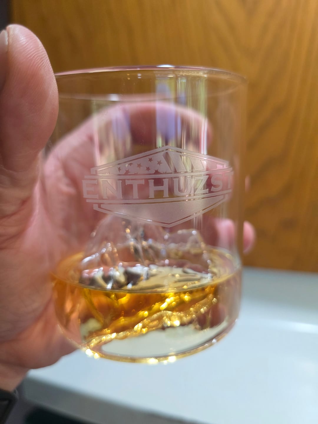 Customer photo review of ENTHUZST™ WHISKEY GLASS