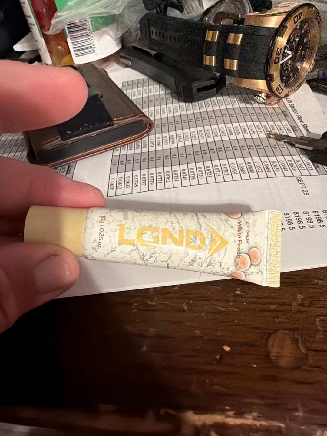 Customer photo review of White Peach Lip Balm