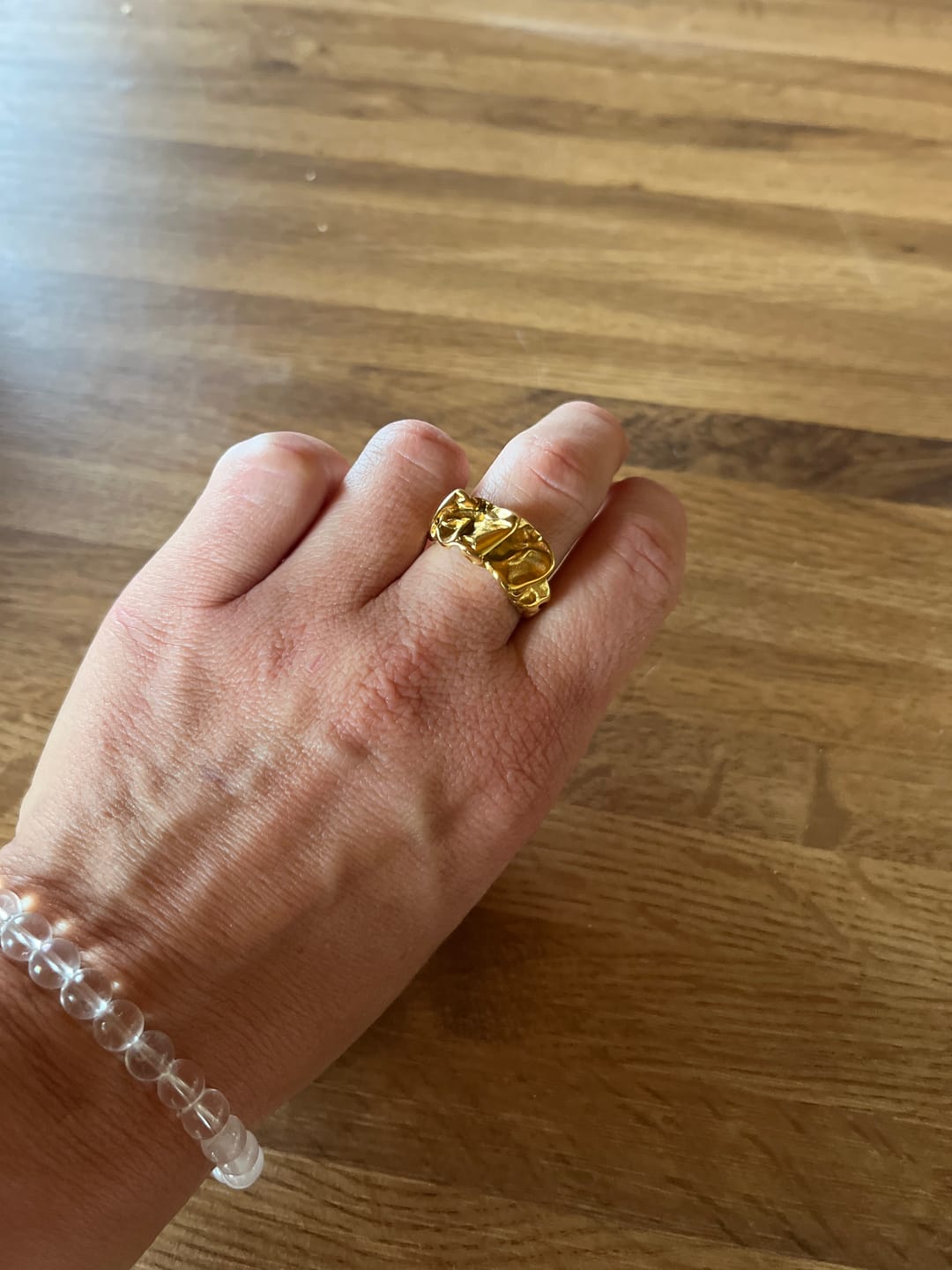 Customer photo review of Siri - Chunky Statement Ring Stainless Steel