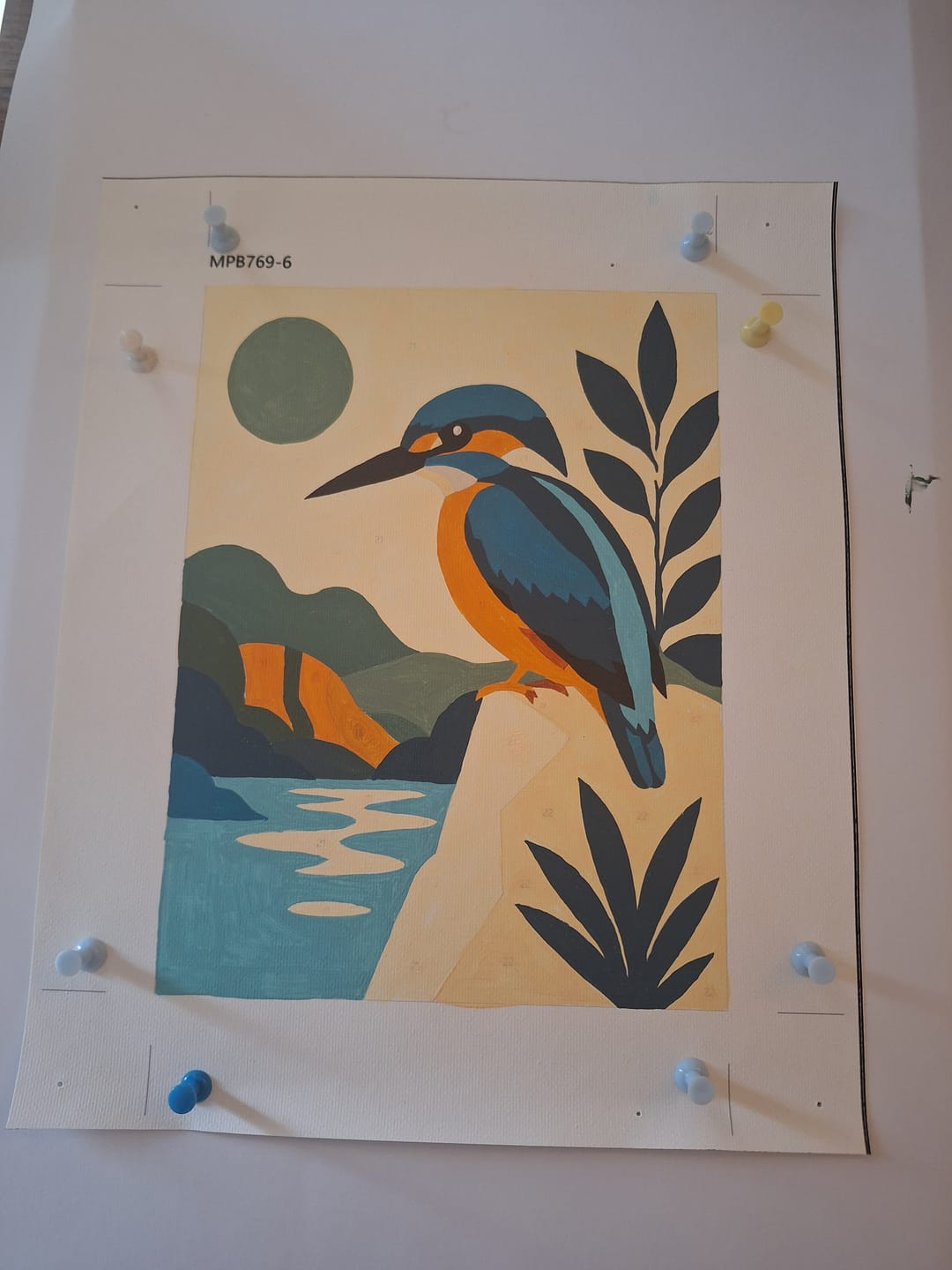 Customer photo review of 6 Mini Paintings - Majestic Birds Set
