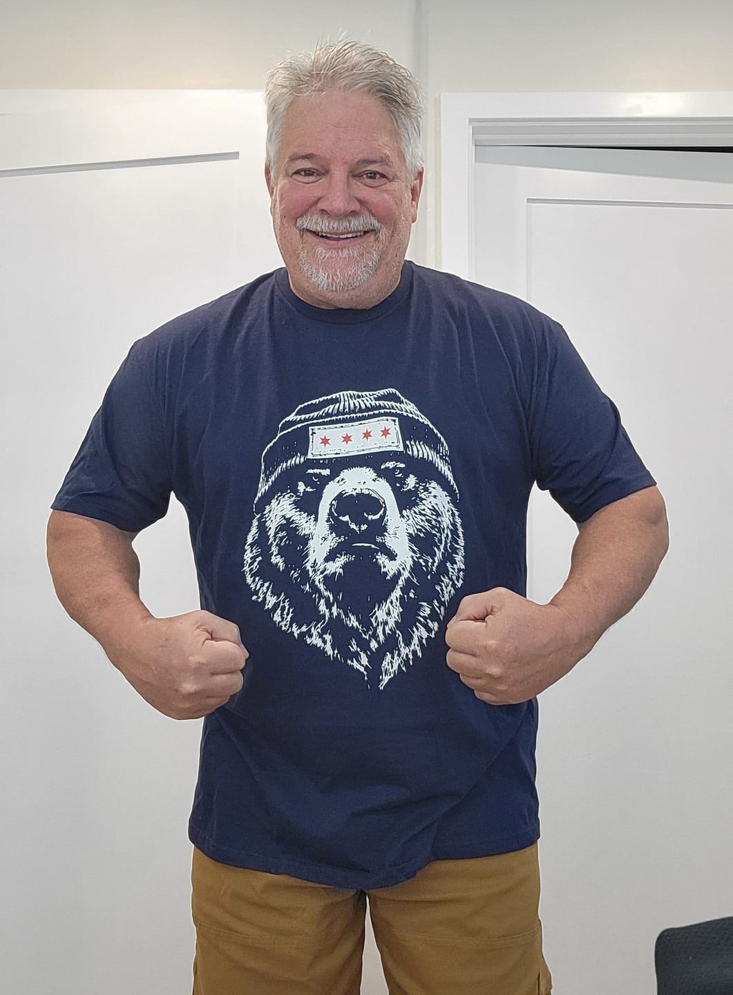 Customer photo review of Chi Town Beanie T-Shirt