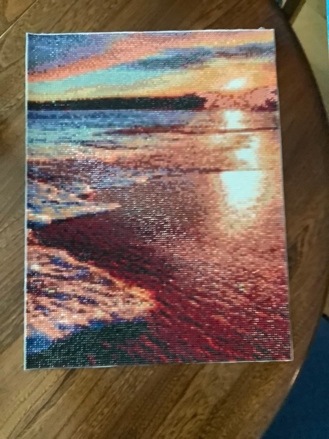 Customer photo review of Broderie Diamant - Ecume à la Plage