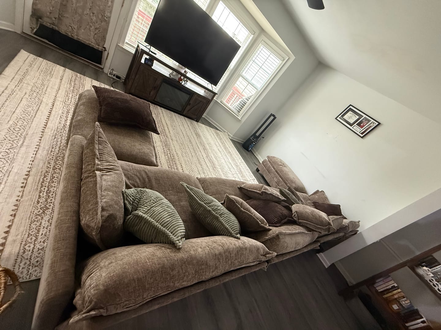 Customer photo review of IHanherry 149.2 Inch Cloudy Luxury Thickened Cushion Modular Sofa (6 Colors)