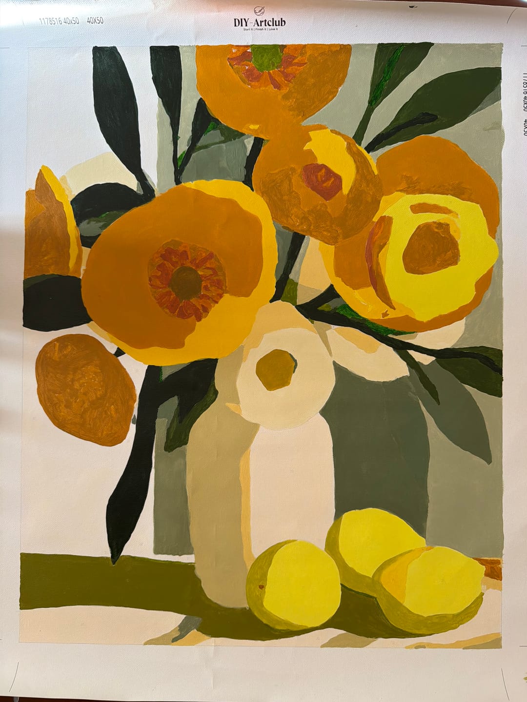 Customer photo review of Good Mood Bouquet | Paint by Number