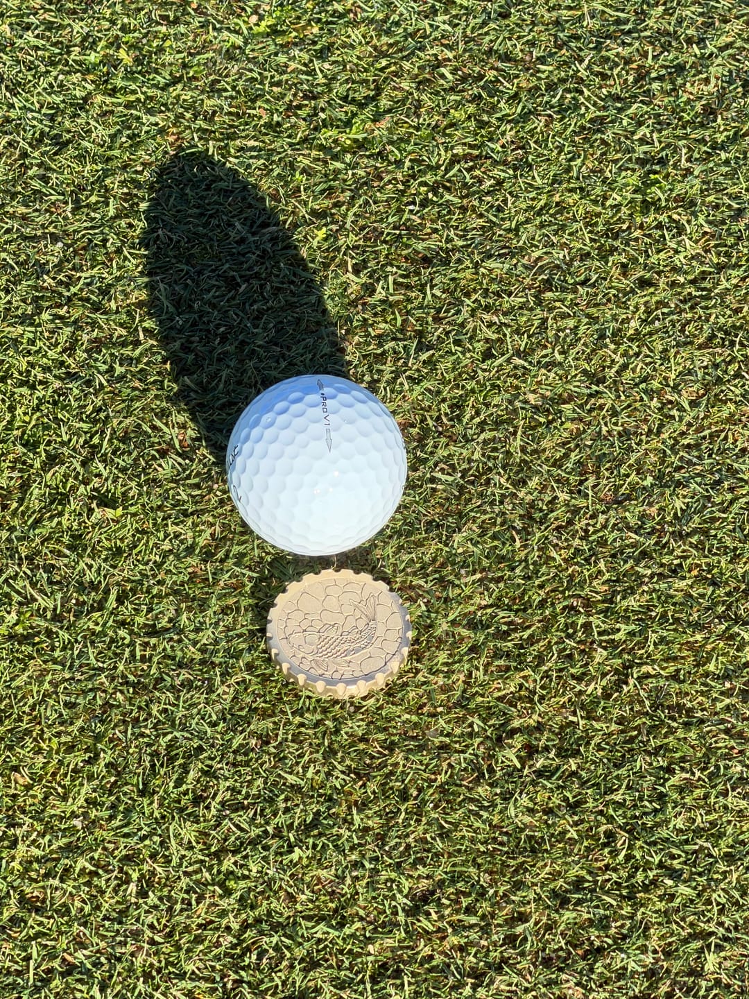 Customer photo review of Koi 2.0 Brass Ball Marker
