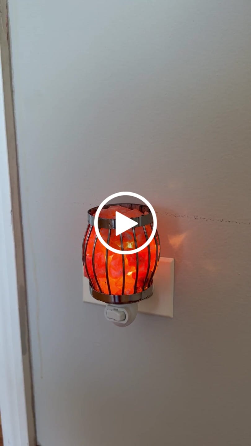 Customer video review of Stainless Steel Basket w/ Salt Rocks- Night Light