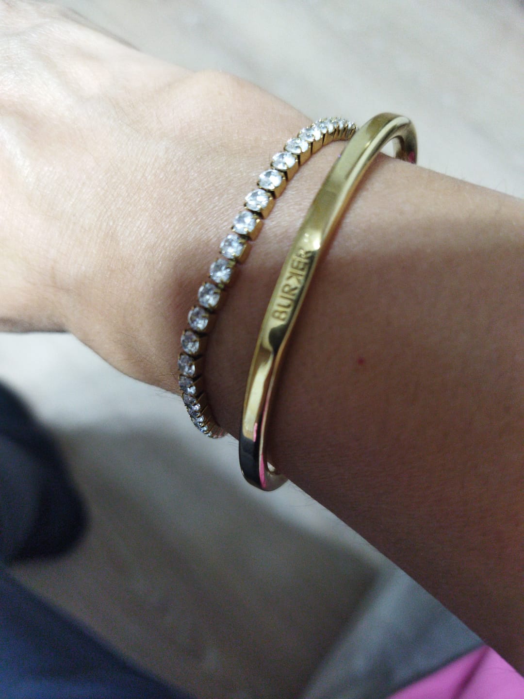 Customer photo review of Ava Gold Bracelet