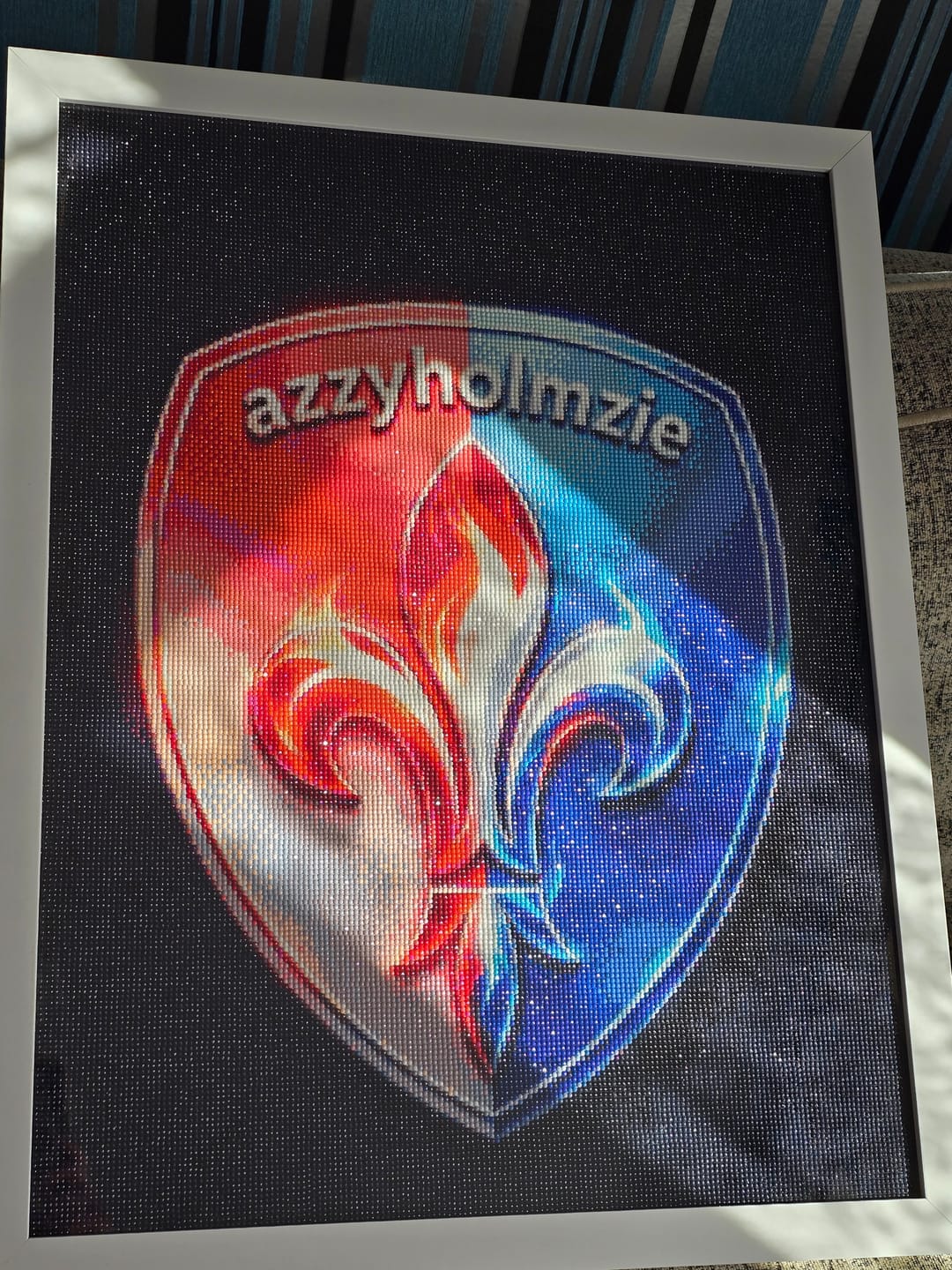 Customer photo review of Broderie Diamant Personnalisée - Réalisation graphique Gratuite