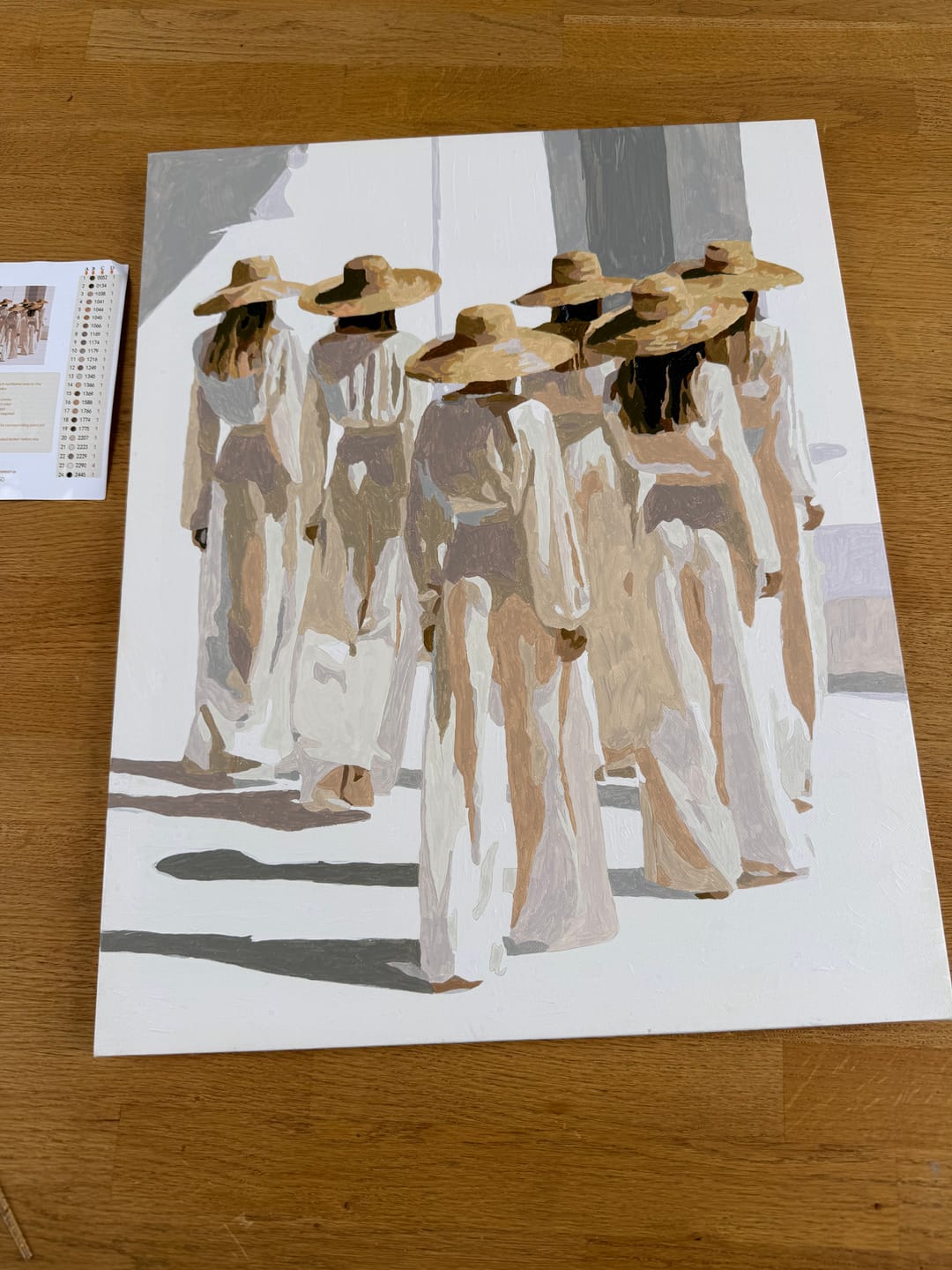 Customer photo review of Linen Society | Paint by Number