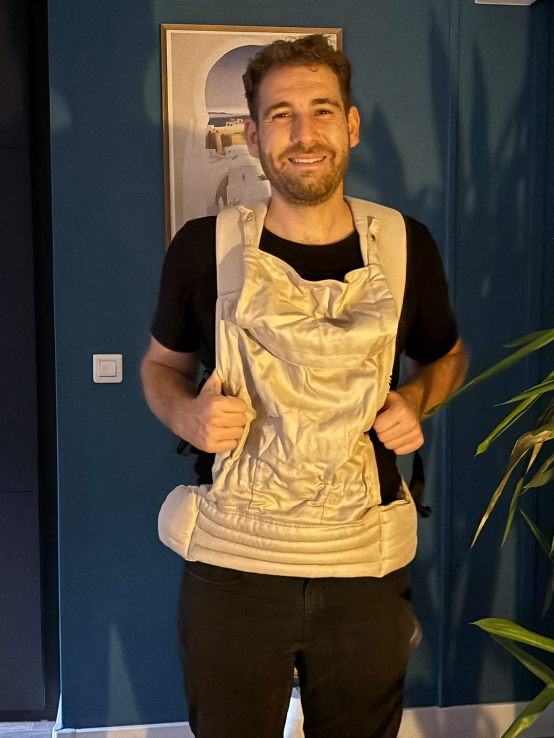 Customer photo review of Porte-bébé Exquis Taupe