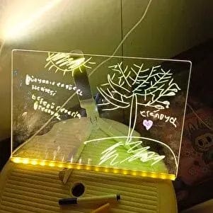 Customer photo review of ORNEDAS™ Renkli LED Işıklı Yazı ve Çizim Tahtası