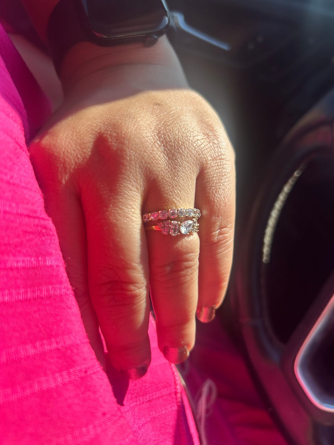 Customer photo review of Bold Eternity Band Ring