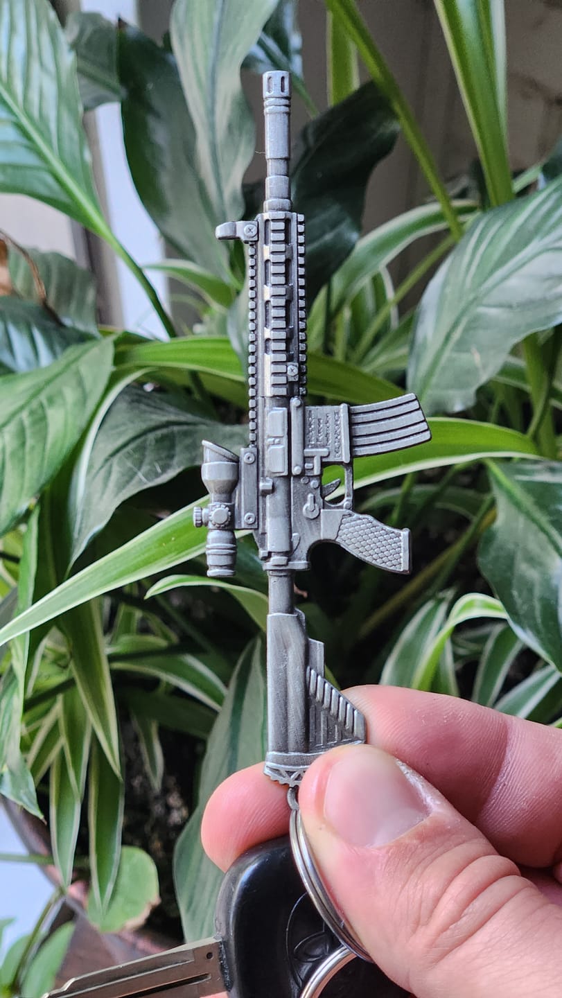 Customer photo review of RIFLE KEYCHAIN