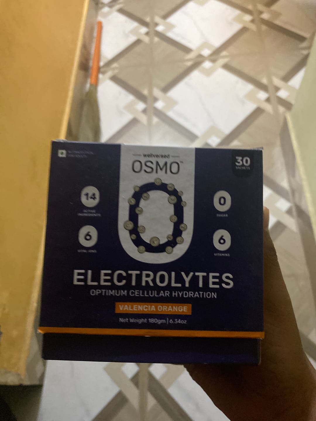 Customer photo review of OSMO Electrolytes Sachets (30 Servings, Valencia Orange)