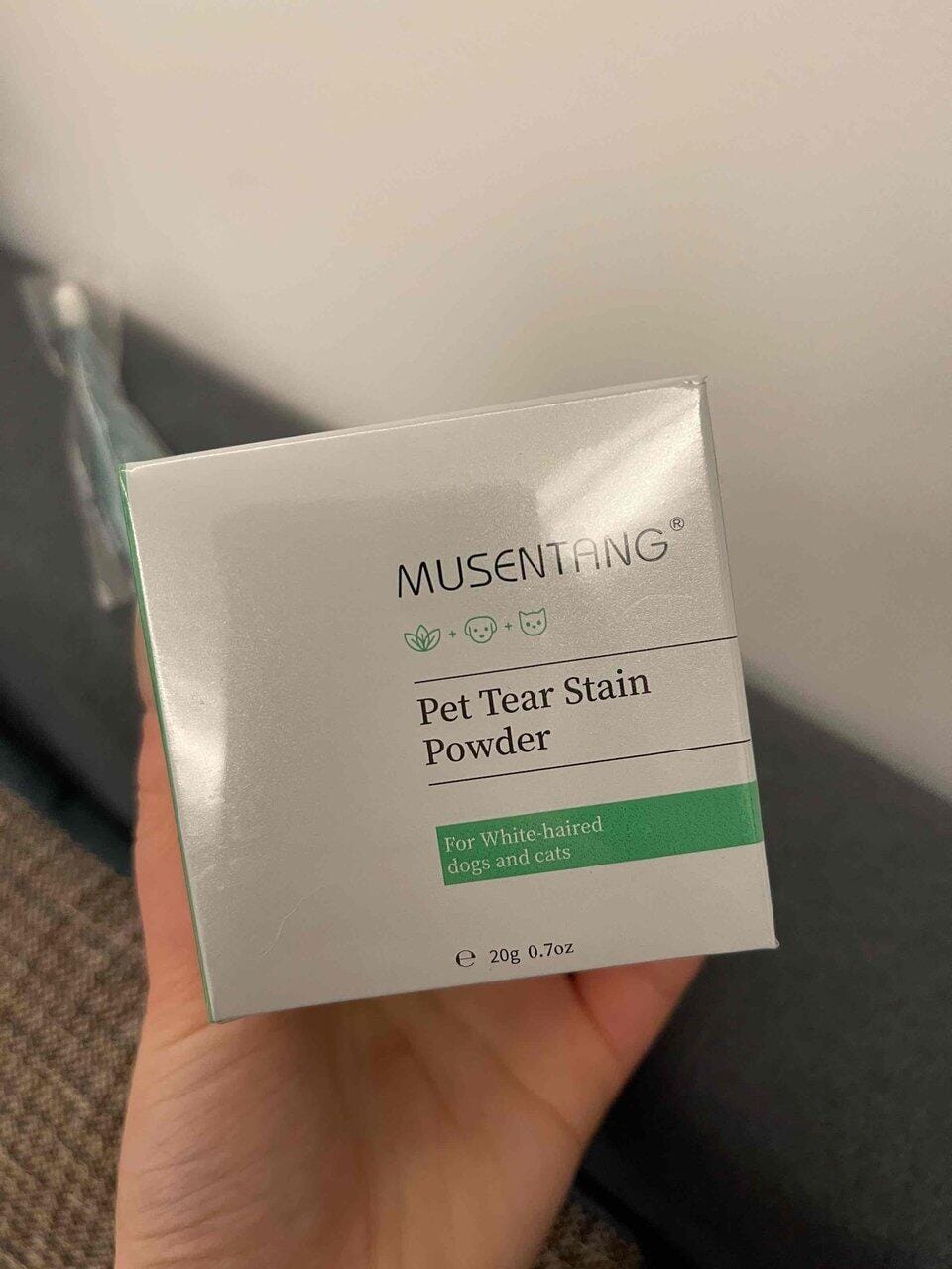 Customer photo review of Pet Tear Stain Powder
