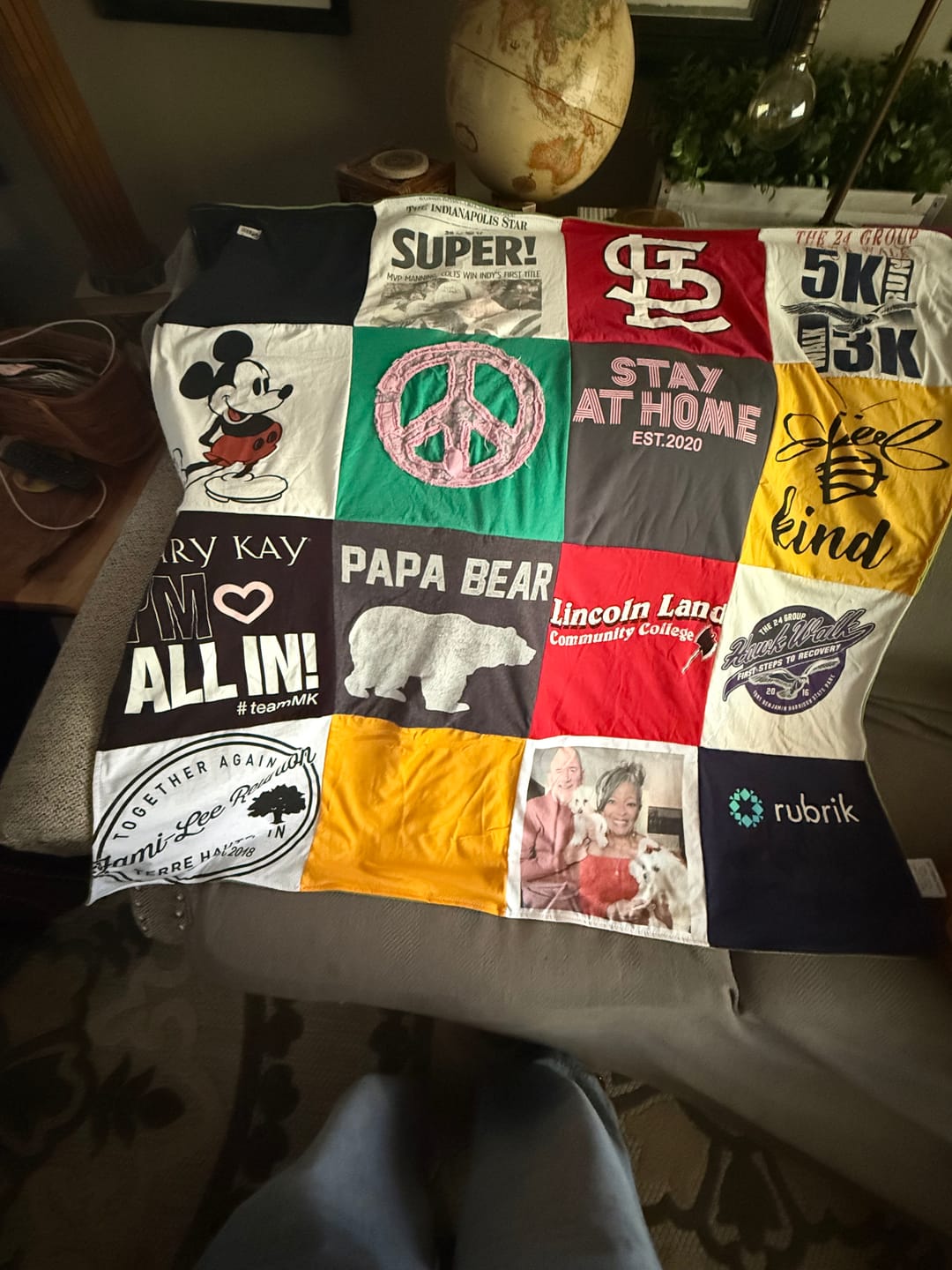 Customer photo review of Project Repat T-Shirt Quilt