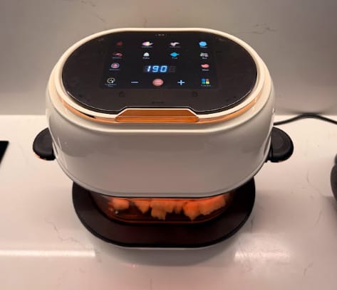 Customer photo review of Premium Glass Air Fryer