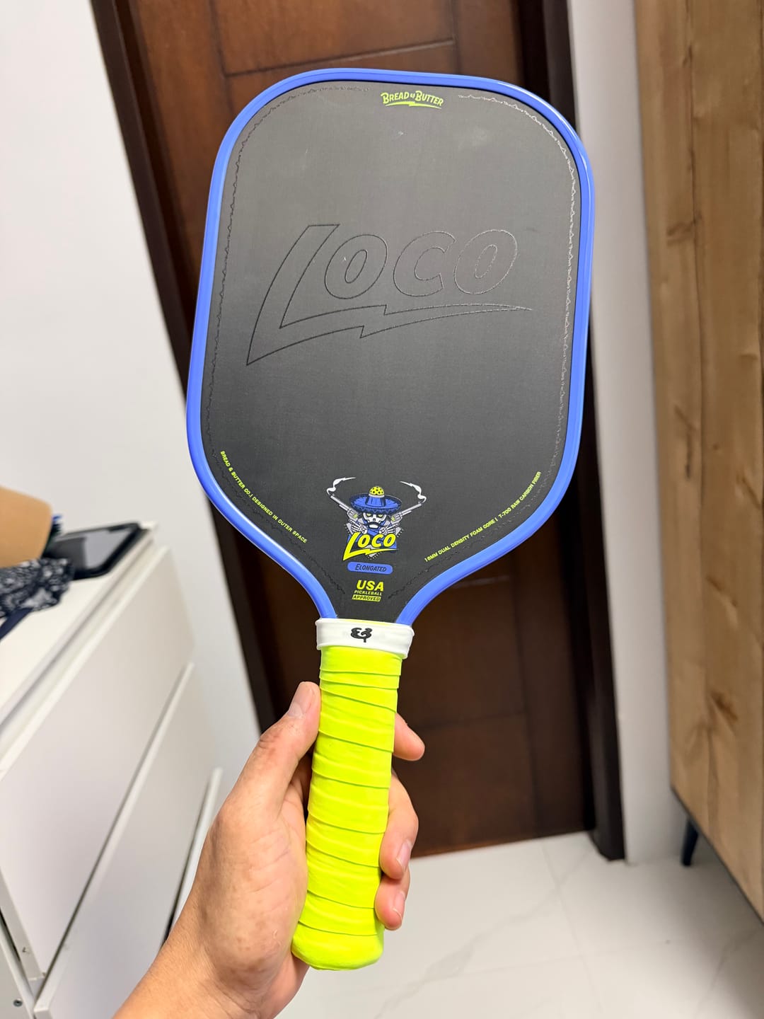 Customer photo review of The Loco 16mm Pickleball Paddle Elongated