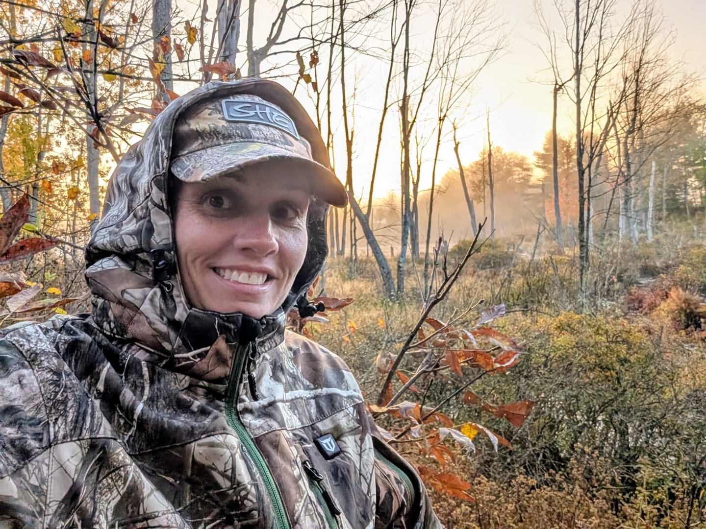 Customer photo review of Heated Jacket for Women | Heated Coat with Detachable Hood & 10000mAh Battery Pack | Camo or Black Heated Outdoor Apparel for Hunting