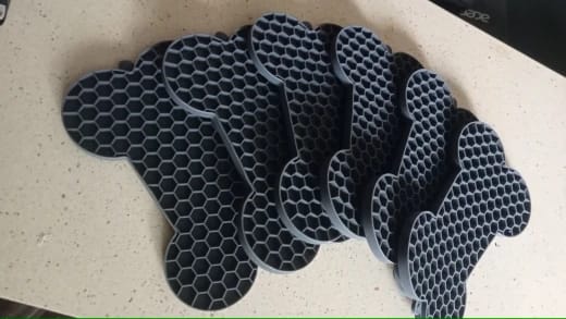 Customer photo review of Anxiety Relief Lick Pad