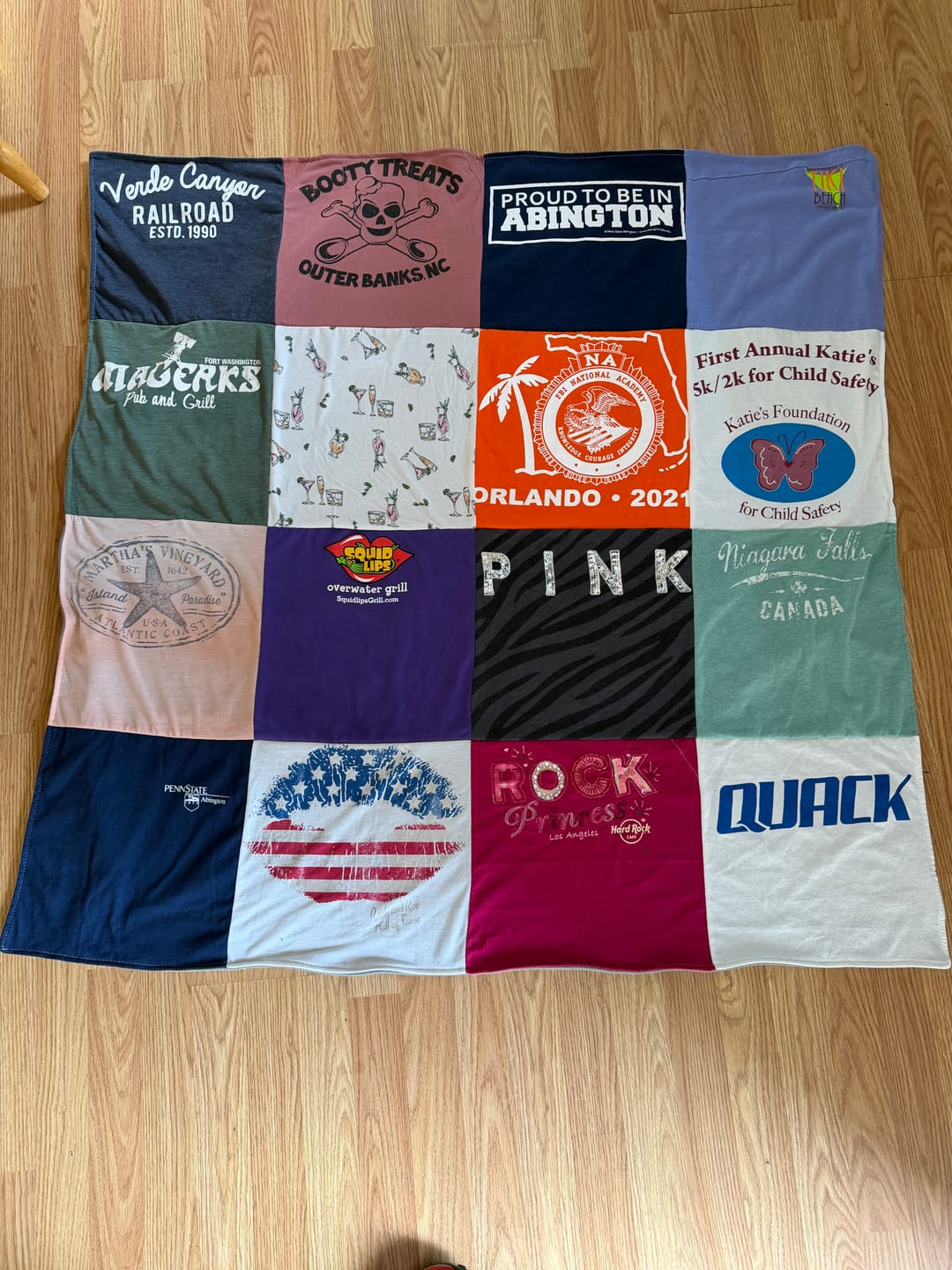 Customer photo review of Project Repat T-Shirt Quilt