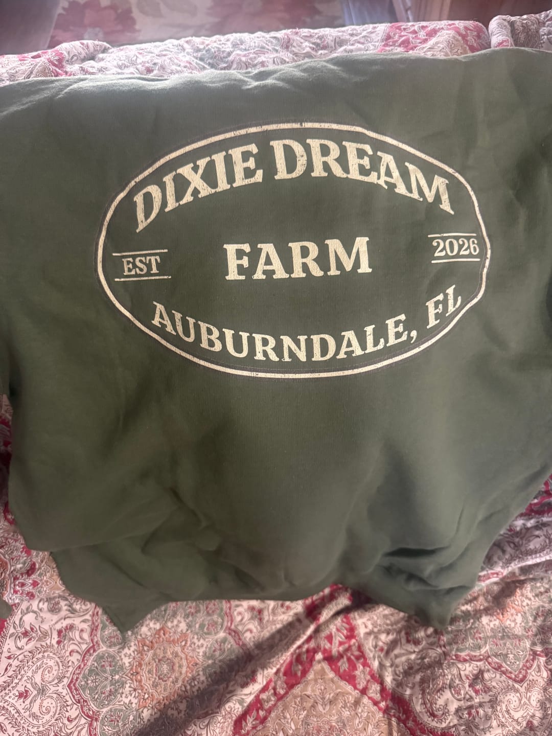 Customer photo review of FARM CUSTOM HOODIE BACK PRINT N13
