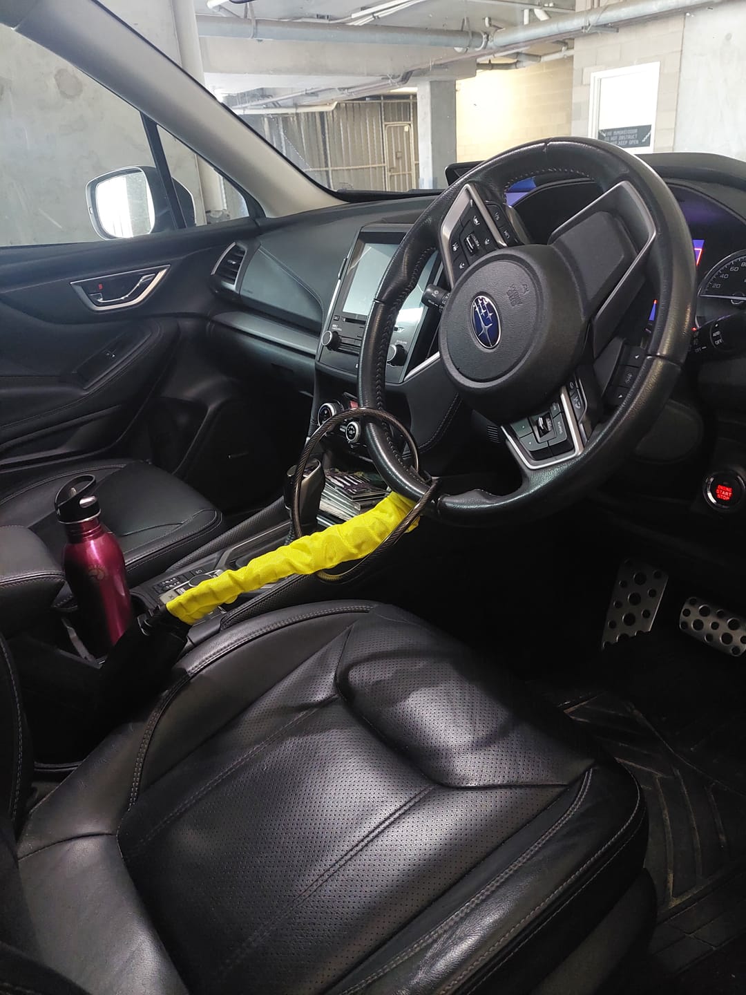 Customer photo review of Lock'd Car Defender — Visible Protection That Thieves Can't Ignore