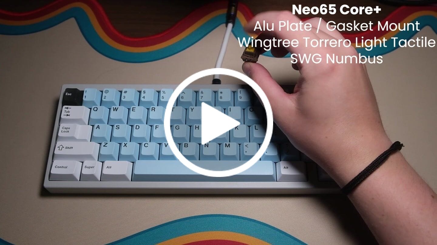 Customer video review of WINGTREE Torrero Light Tactile Switch Factory Lubed (10PCS)