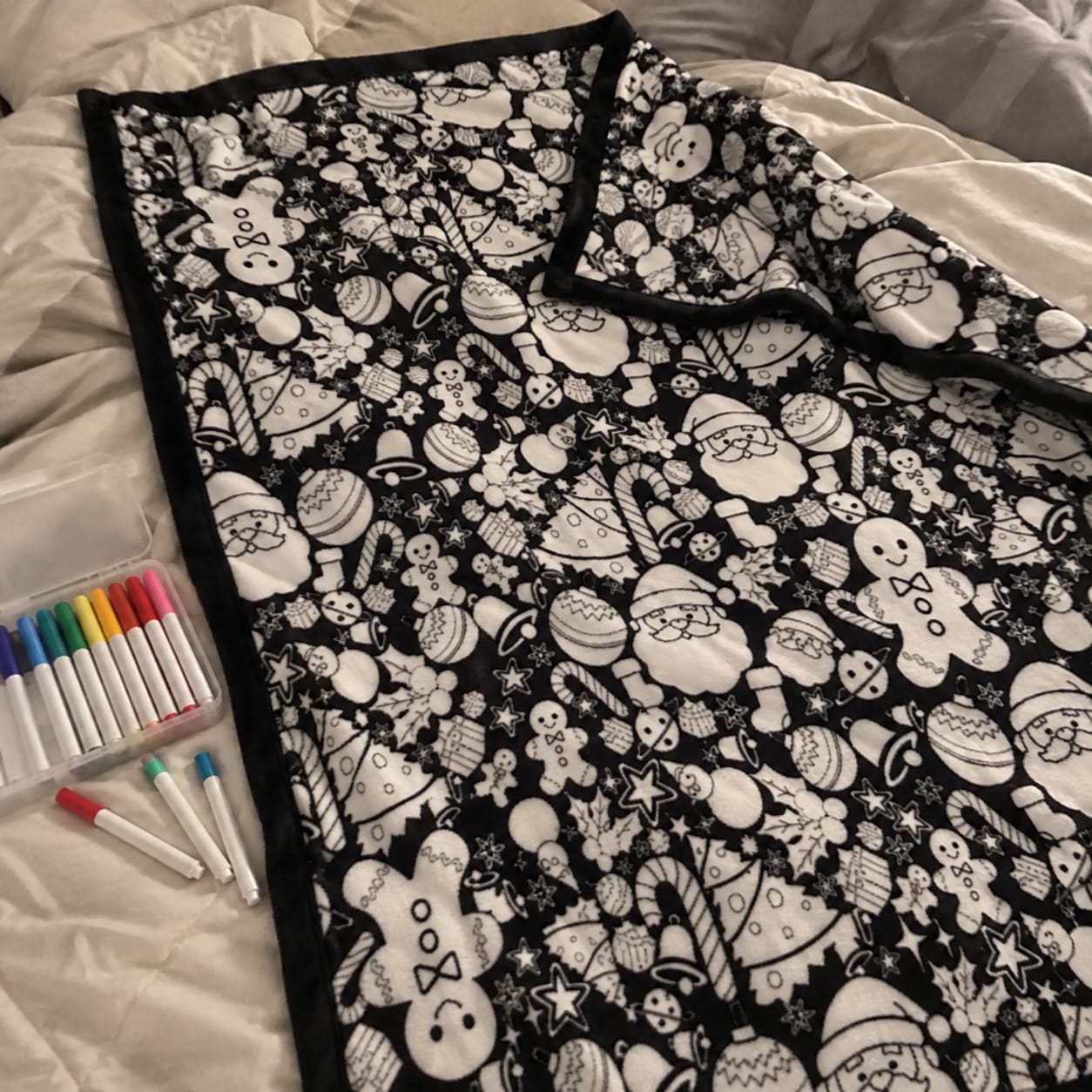 Customer photo review of Color & Cuddle Blanket