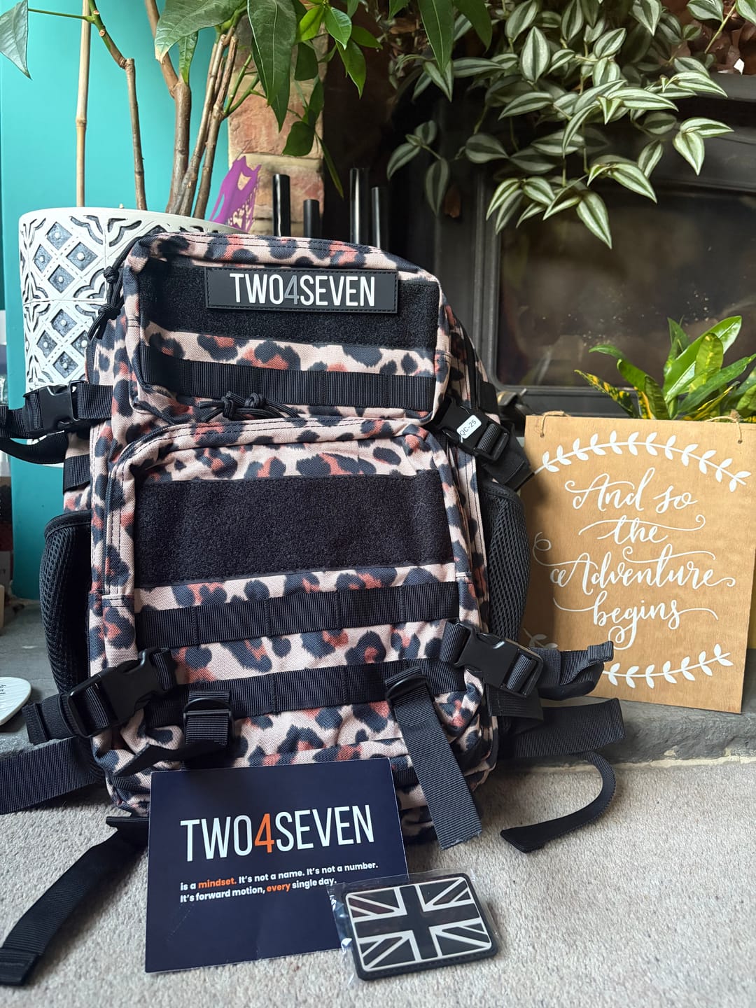 Customer photo review of TWO4SEVEN 25L Gym Backpack - Leopard