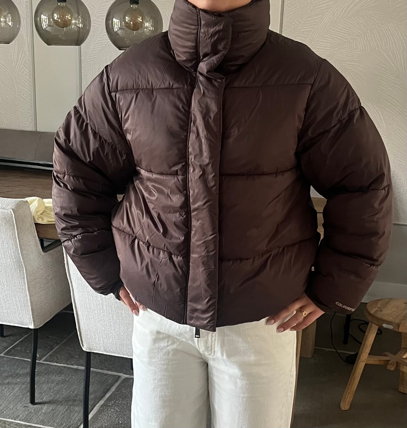 Customer photo review of Kailey Puffer Jacket | Brown