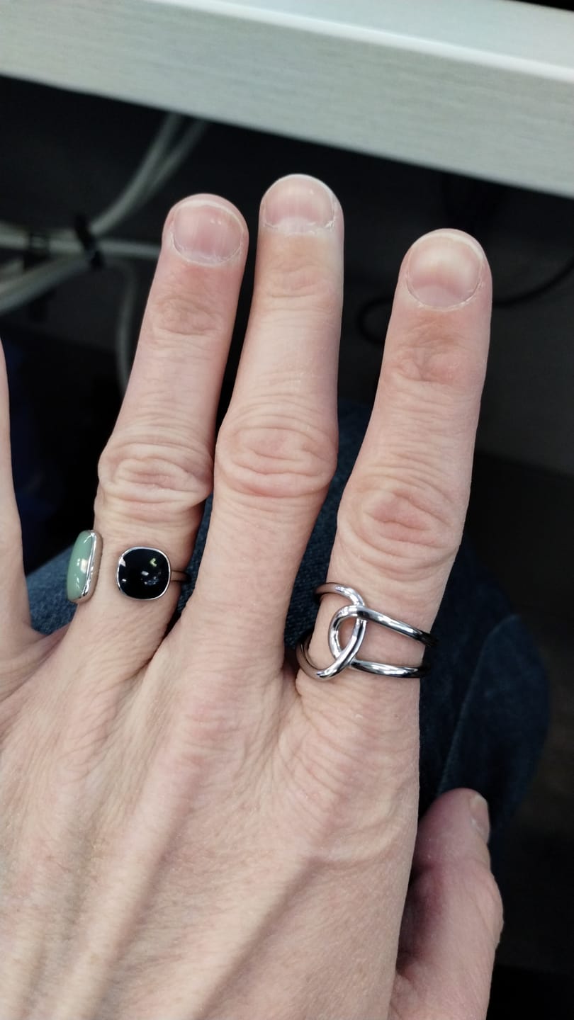 Customer photo review of Astrid Silver Ring