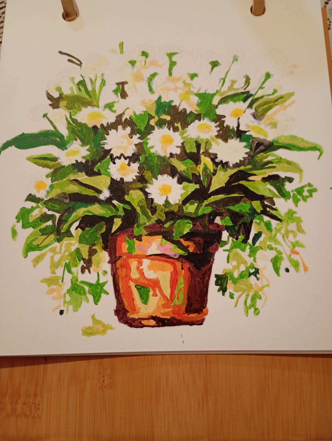 Customer photo review of 2027 Paint by Numbers Desk Calendar | Plants Edition