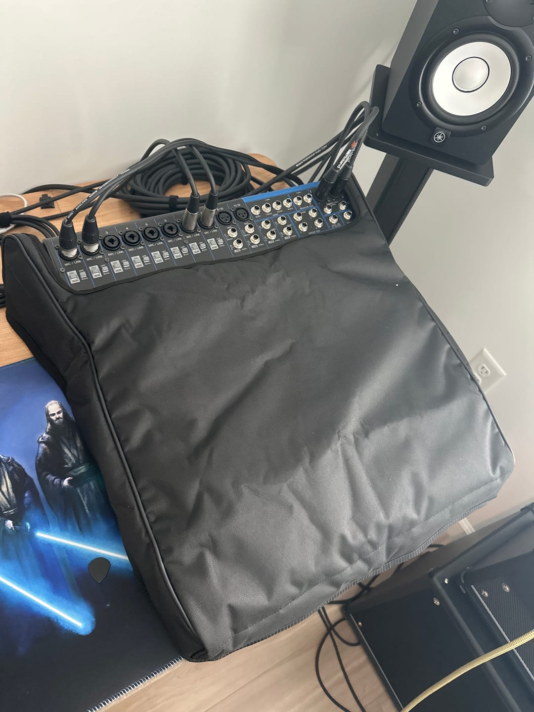 Customer photo review of Custom padded cover for Yamaha MG16XU Mixer